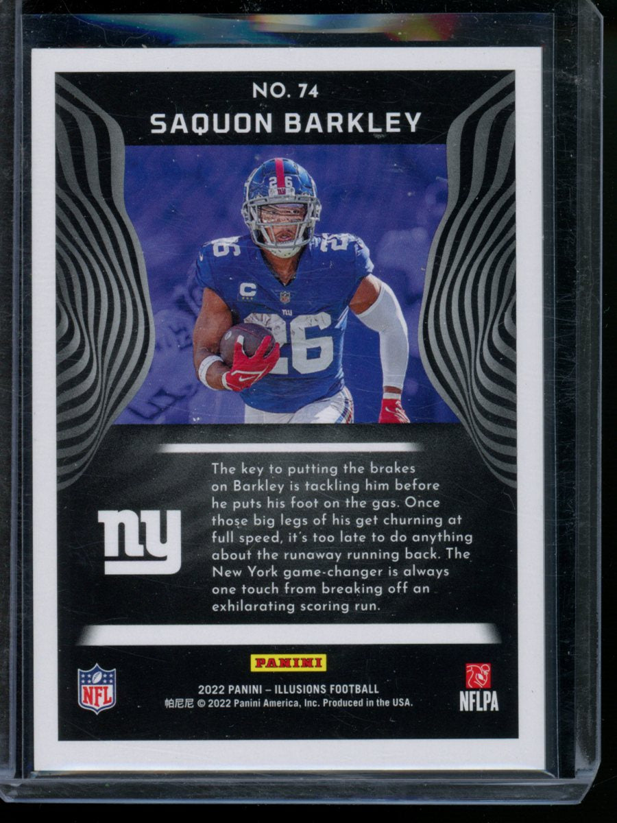2022 Panini Illusions Saquon Barkley #74 106/499 Football