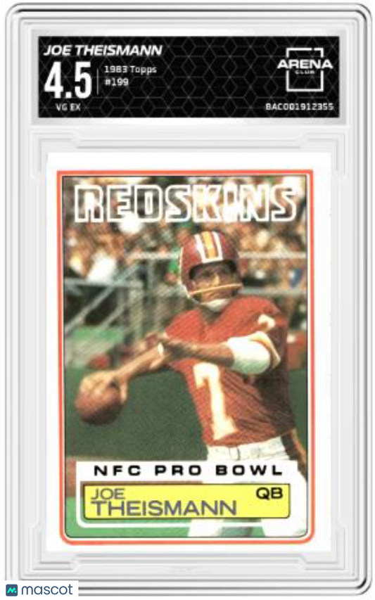 1983 Topps Joe Theismann #199 Football Arena Club 4.5