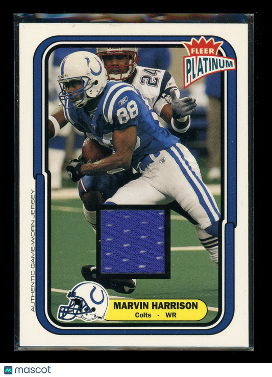 2004 Fleer Platinum Marvin Harrison #126 248/765 Game-Worn Jersey Football