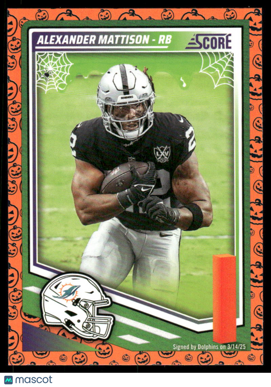 2025 Score A Treat Alexander Mattison #112 Football