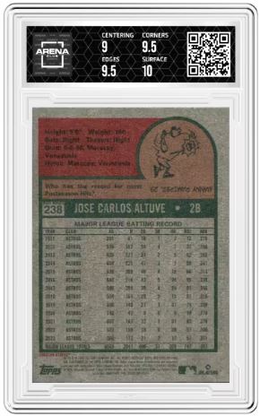 2024 Topps Heritage Mini Jose Altuve #238 White Border Baseball Arena Club 9.5