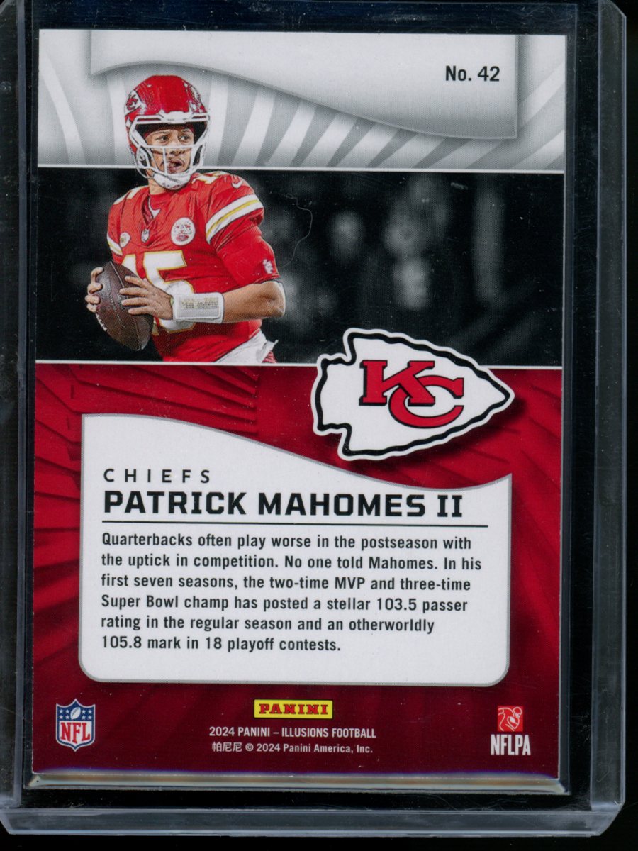 2024 Panini Illusions Patrick Mahomes II #42 Pink 236/299 Football