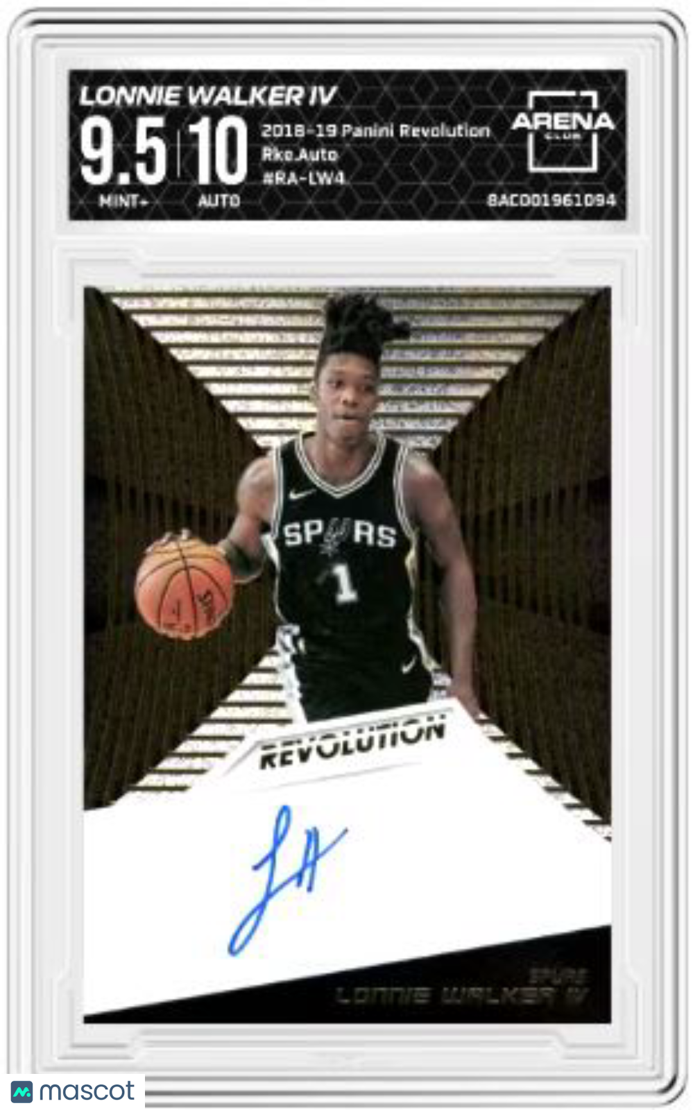 2018-19 Panini Revolution Lonnie Walker IV #RA-LW4 Rookie Auto AC 9.5 Auto 10