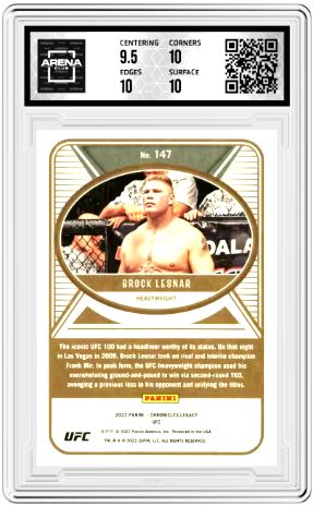 2022 Panini Chronicles UFC Brock Lesnar #147 Legacy Bronze MMA AC 10