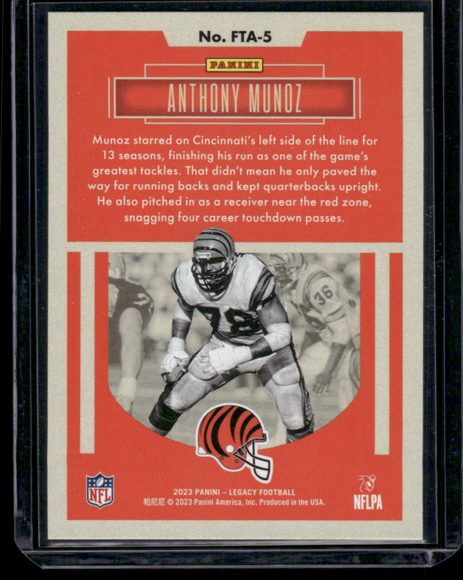 2023 Panini Legacy For The Ages Anthony Munoz #FTA-5 Football