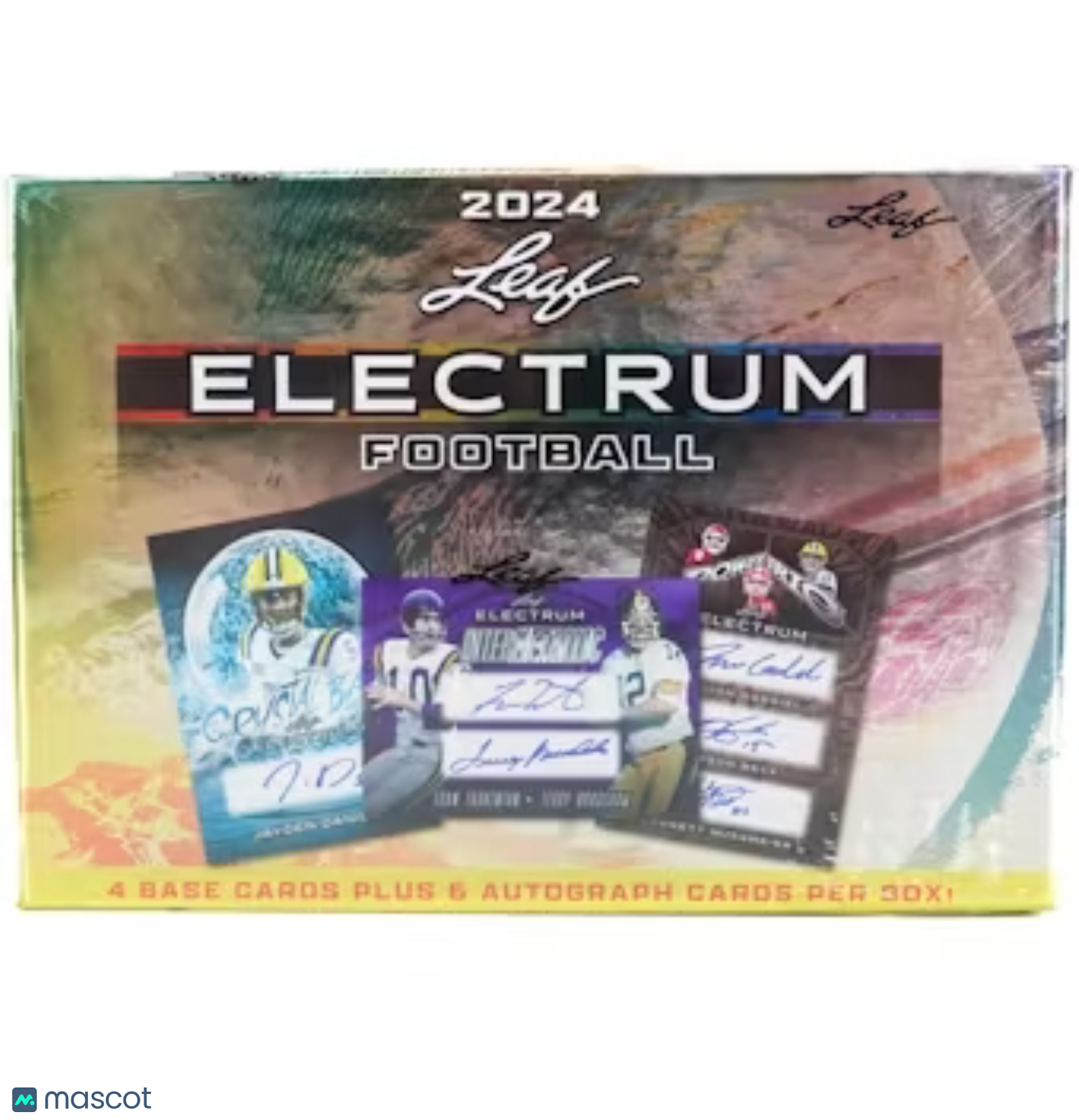 2024 Leaf Electrum Football 4 Base Cards Plus 6 Autograph Cards Per Box