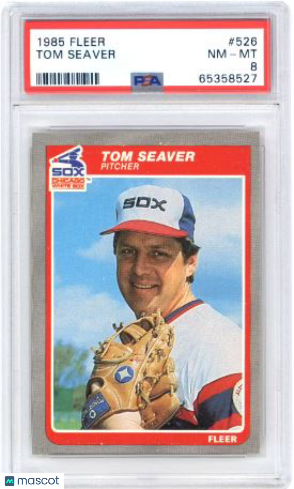 1985 Fleer Tom Seaver #526 Baseball PSA 8