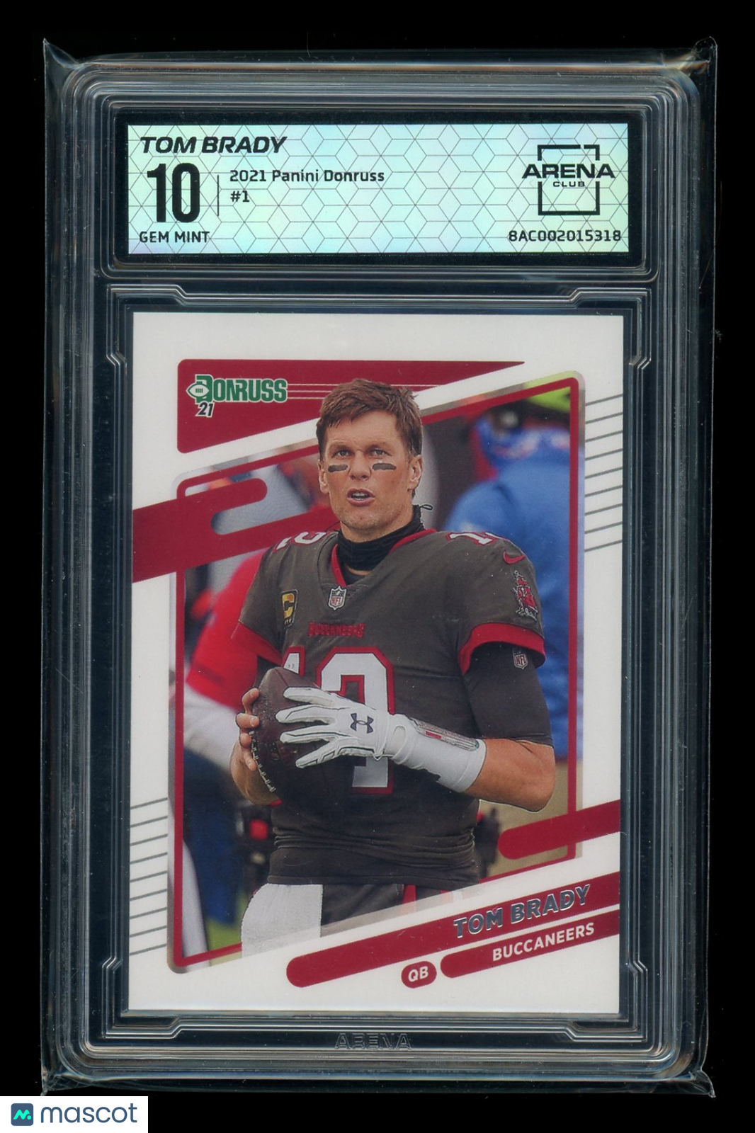 2021 Panini Donruss Tom Brady #1 Football Arena Club 10
