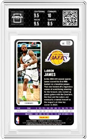 2022 Panini Chronicles LeBron James #109 Absolute Pink Basketball Arena Club 9