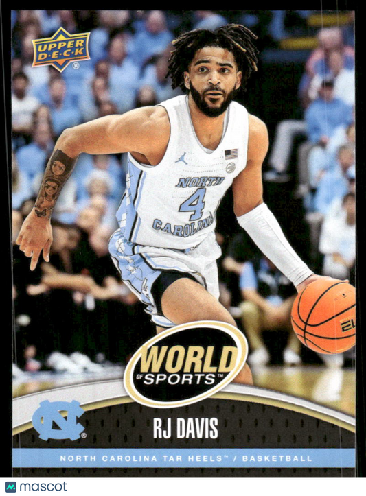 2025 Upper Deck World Sports RJ Davis #26 / Basketball