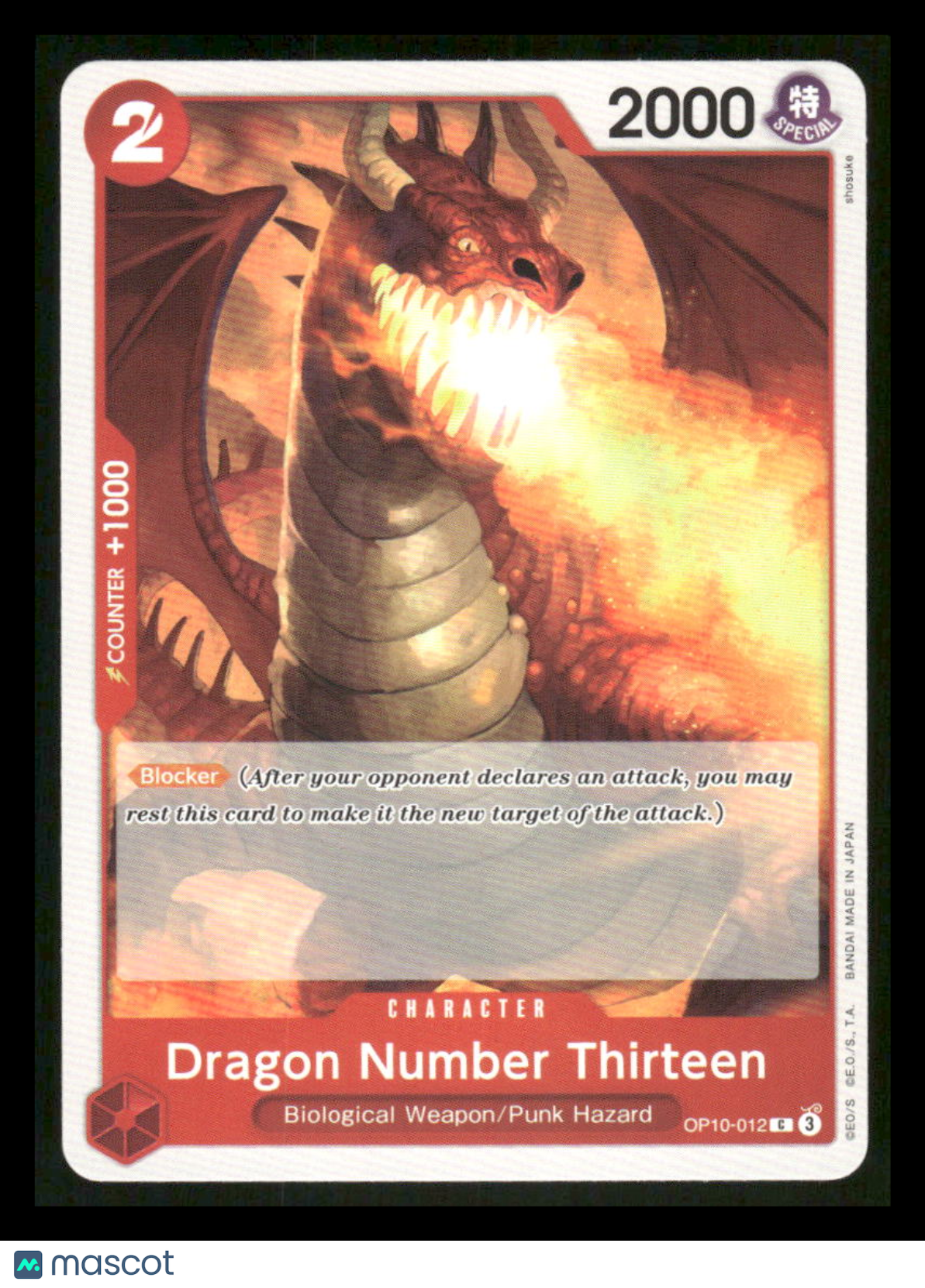 One Piece Card Game Dragon Number Thirteen #OP10-012 One Piece Royal Blood