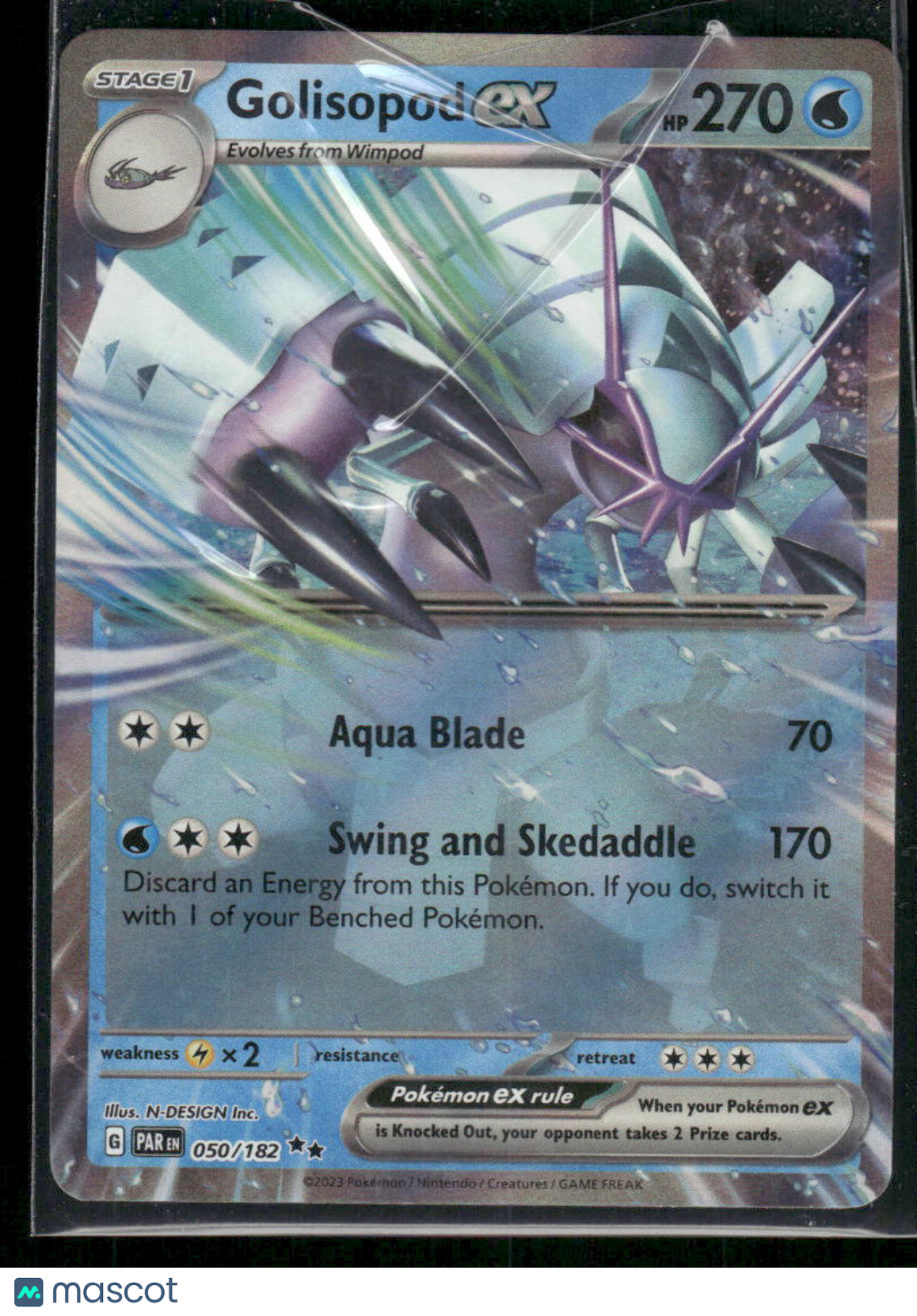 Pokemon Golisopod #50/182 Sv04: Paradox Rift