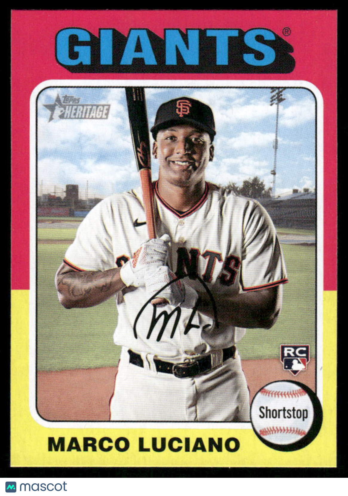 2024 Topps Heritage Marco Luciano #391 RC Baseball