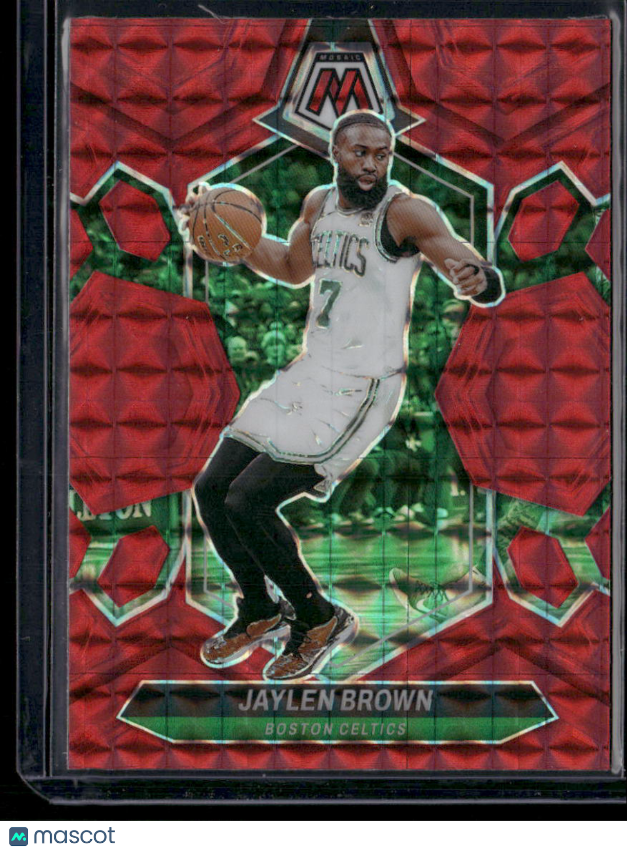 2023-24 Panini Mosaic Basketball Jaylen Brown #182 Red Mosaic Basketball