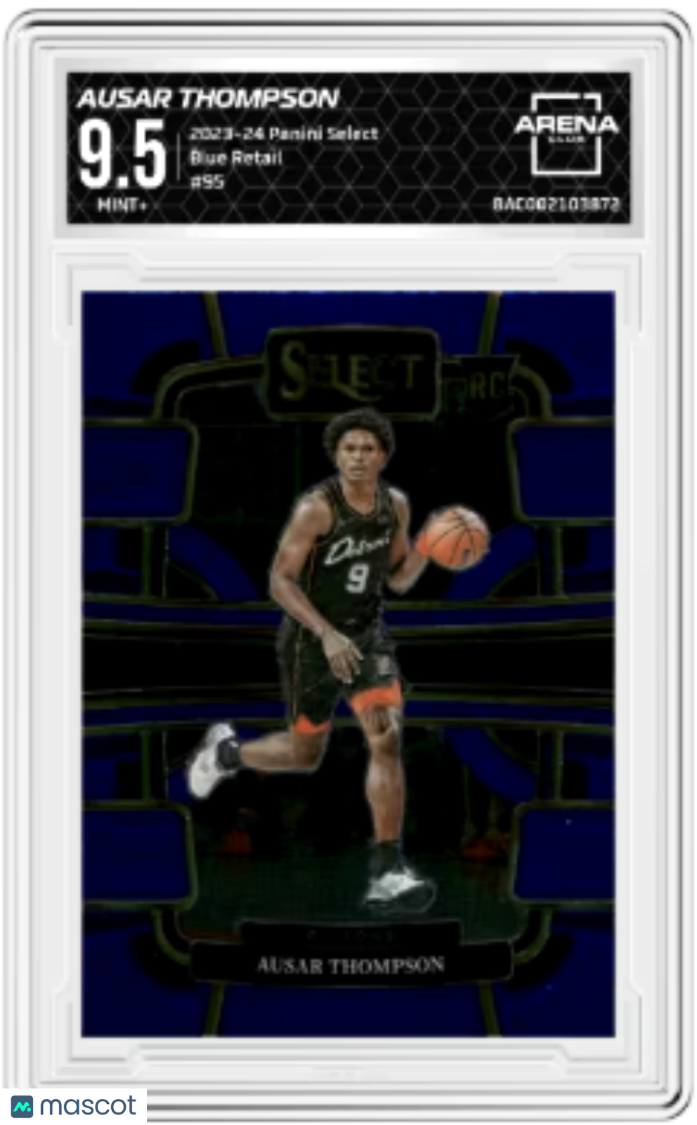 2023-24 Panini Select Ausar Thompson #95 Blue Retail Basketball Arena Club 9.5