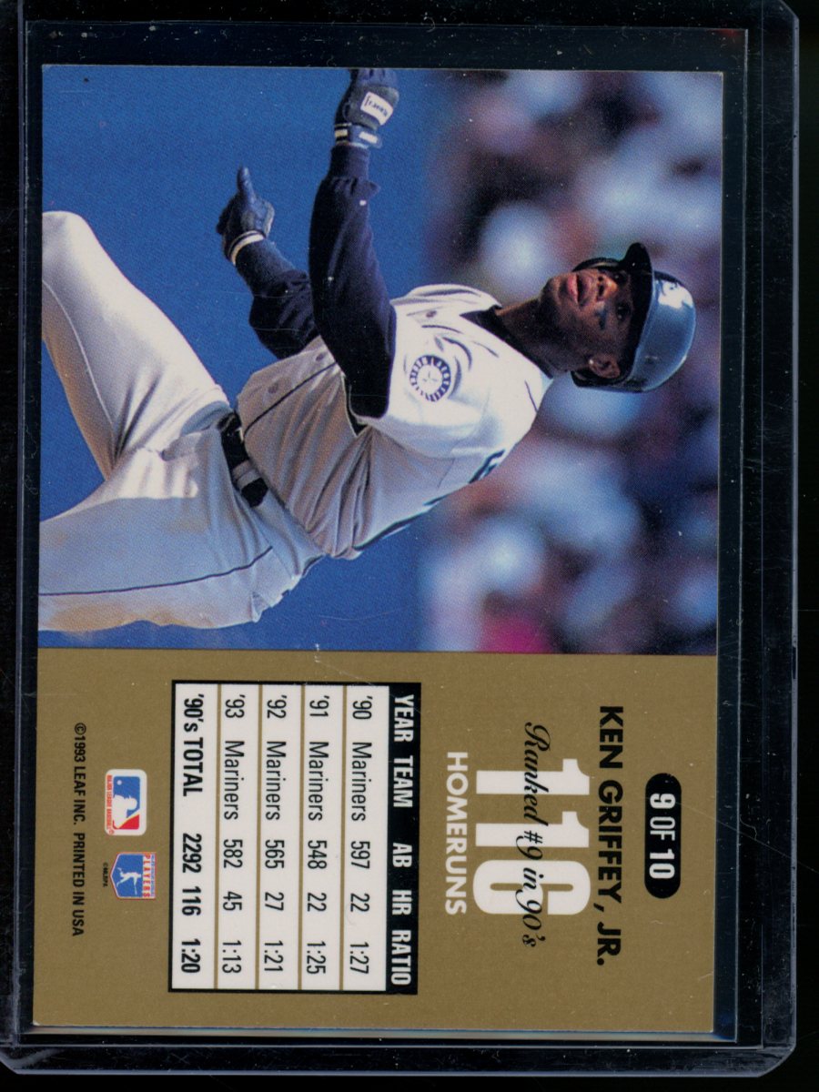 1996 Leaf 90's Dominators Ken Griffey Jr. #9 of 10 Baseball
