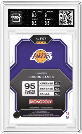 2022-23 Prizm Monopoly LeBron James #PS7 All-Stars Basketball Arena Club 9