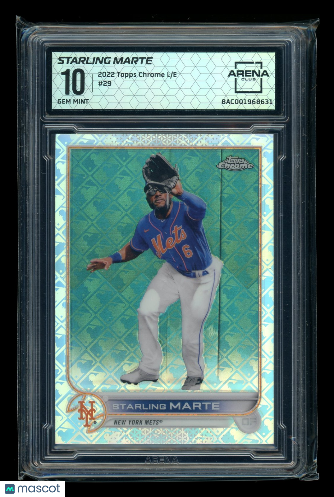 2022 Topps Chrome Starling Marte #29 Logofractor Baseball Arena Club 10