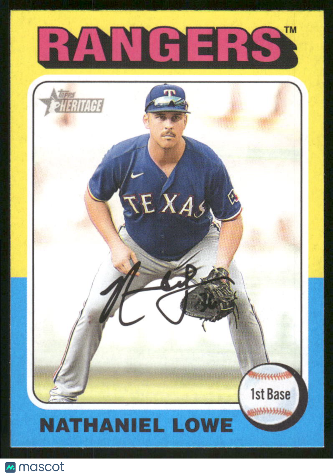 2024 Topps Heritage Nathaniel Lowe #88 Baseball