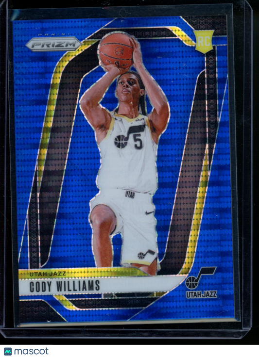 2024-25 Panini Prizm Basketball Cody Williams #232 18/99 RC Blue