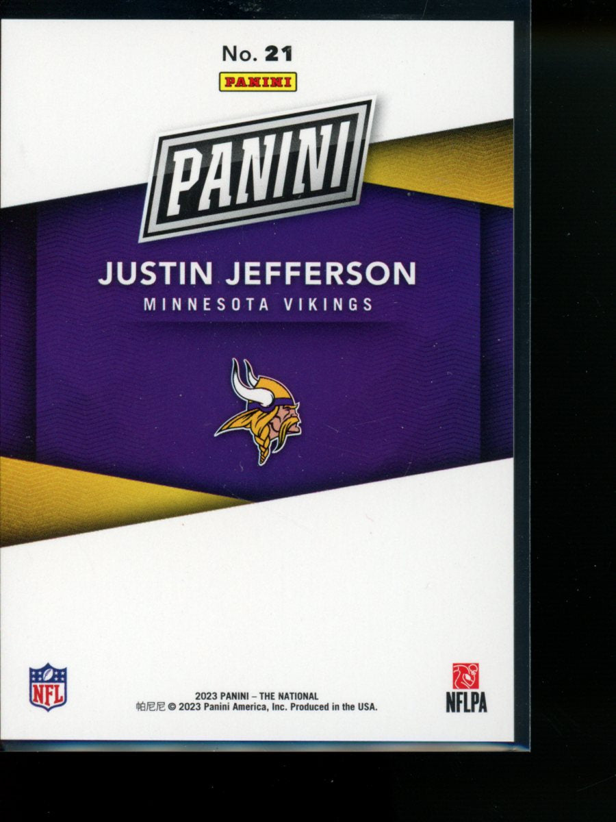 2023 Panini National Convention Justin Jefferson #21 41/99 Football