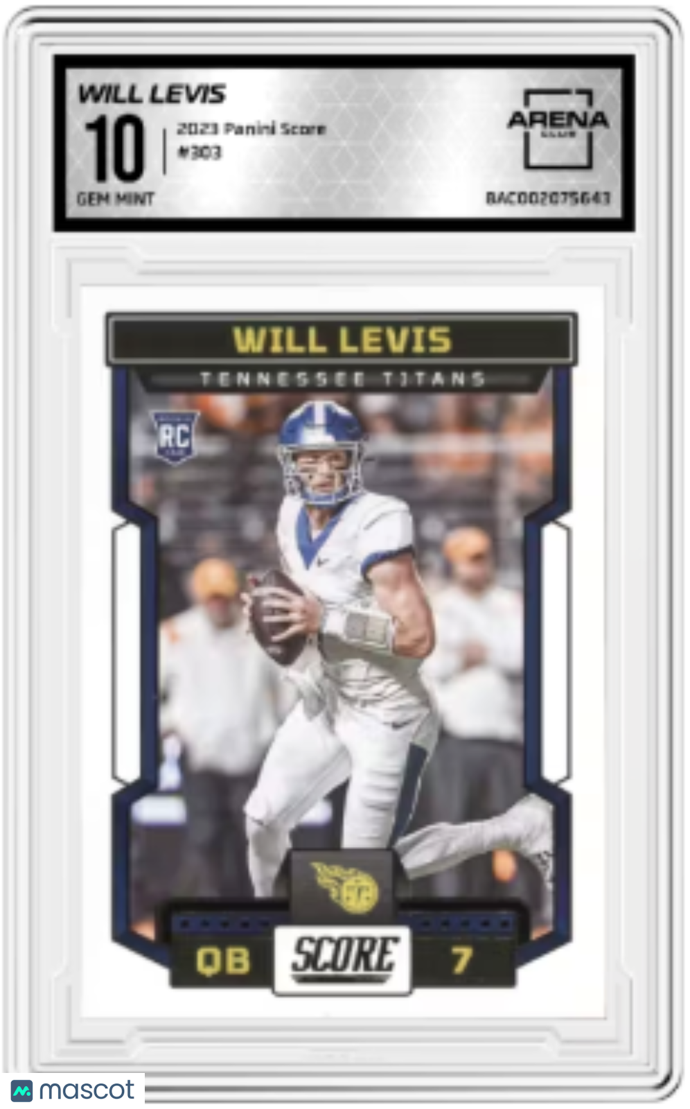 2023 Panini Score Will Levis #303 Football Arena Club 10