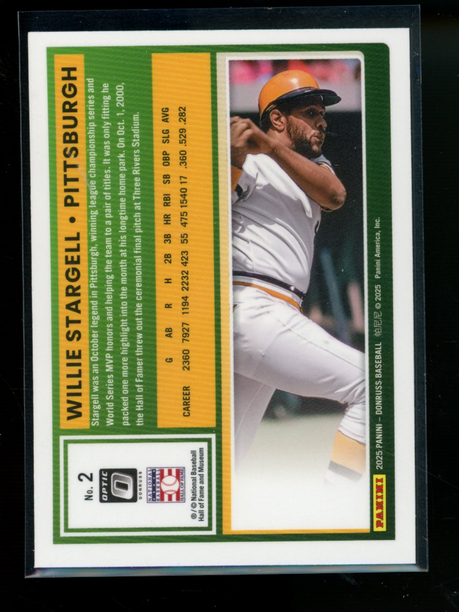 2025 Donruss Optic Willie Stargell #M-2 Baseball