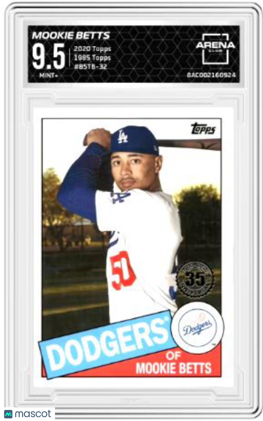 2020 Topps Mookie Betts #85TB-32 1985 Topps Baseball Arena Club 9.5
