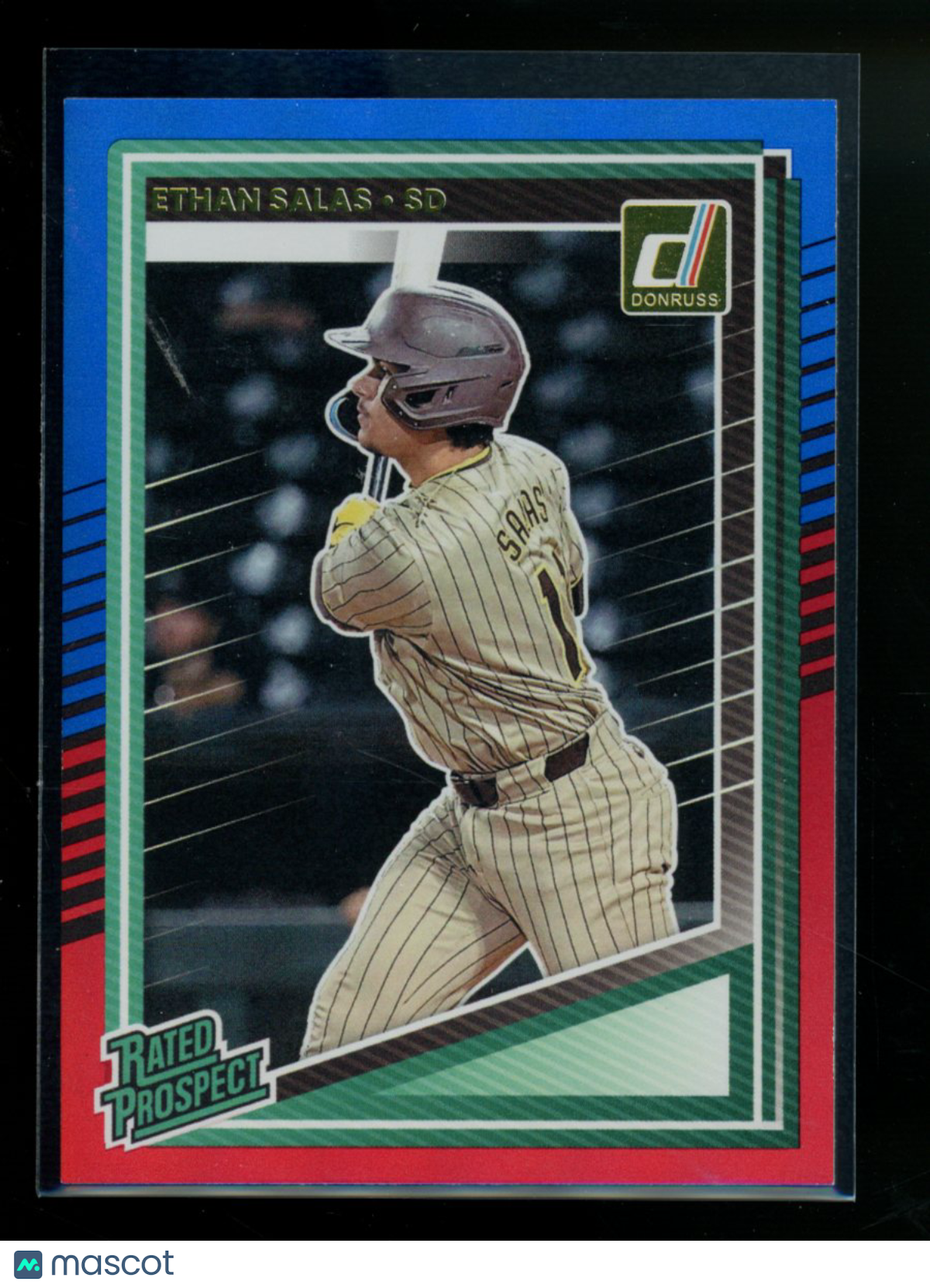 2025 Donruss Rated Prospect Ethan Salas #199 Red & Blue Baseball