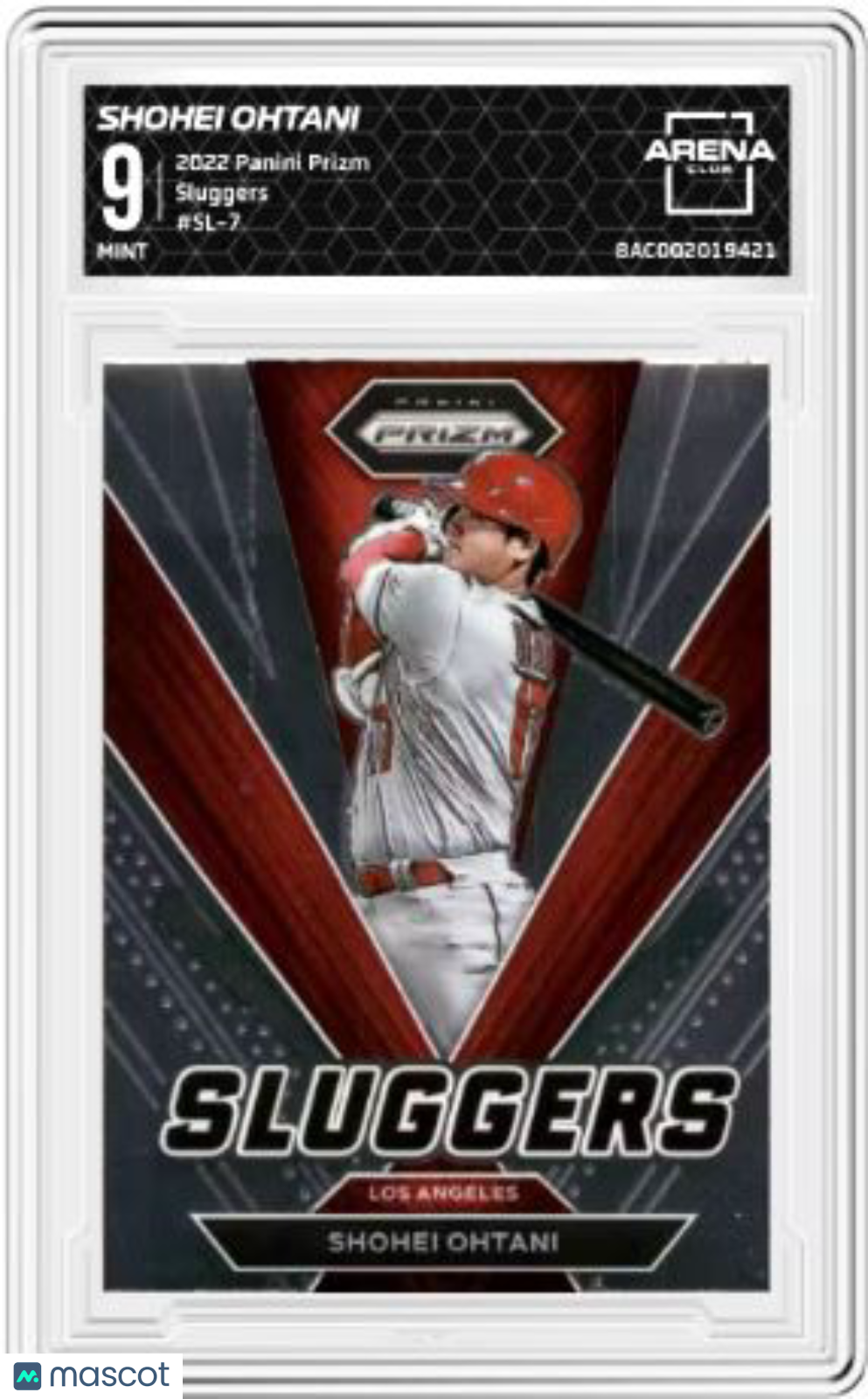 2022 Panini Prizm Shohei Ohtani #SL-7 Sluggers Baseball AC 9