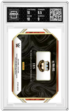 2023 Panini Select WWE IRS Ringside Auction Sig Auto Red Prizm 33/60 AC 9.5