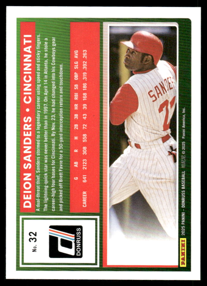 2025 Donruss Deion Sanders #32 Baseball