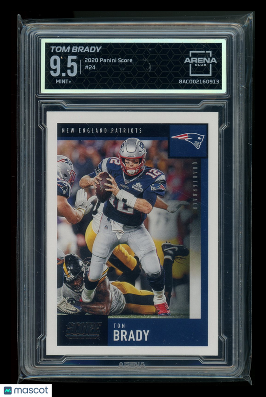 2020 Panini Score Tom Brady #24 Football Arena Club 9.5