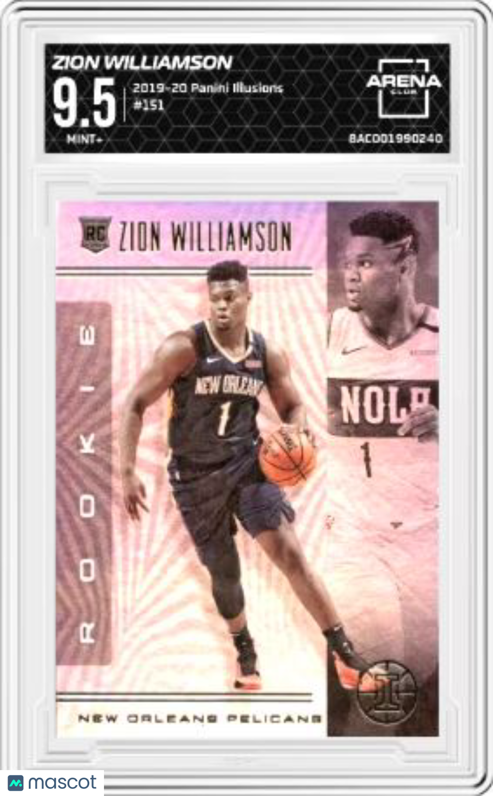 2019-20 Panini Illusions Zion Williamson #151 Basketball AC 9.5