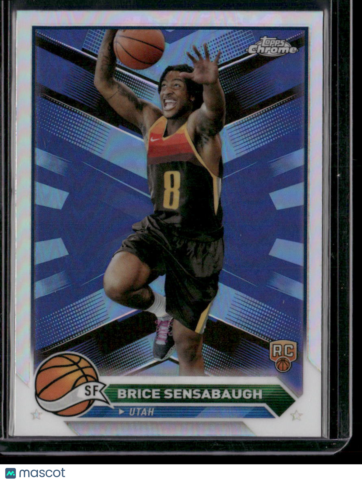 2023-24 Topps Chrome Basketball Brice Sensabaugh #73 Refractor RC Basketball