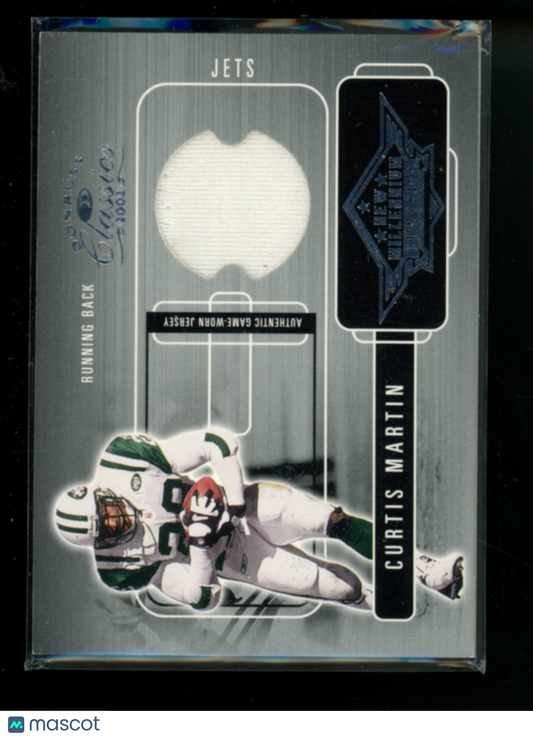 2001 Upper Deck Ovation Curtis Martin #NM-4 Game-Worn Jersey 242/400 Football