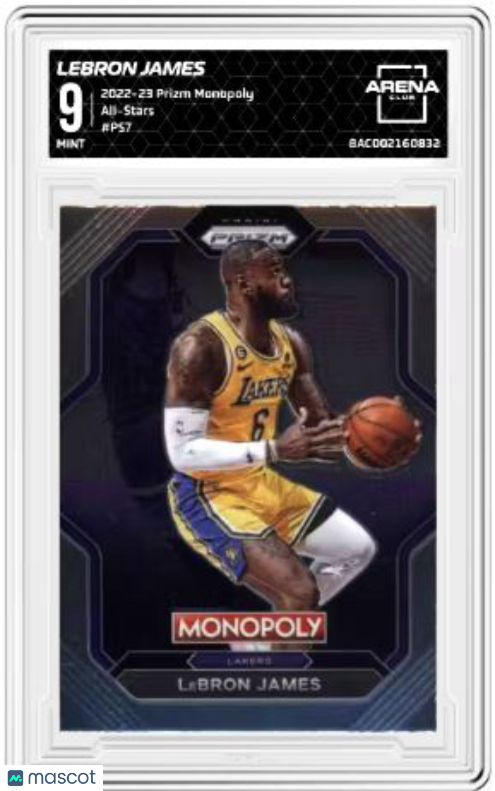 2022-23 Prizm Monopoly LeBron James #PS7 All-Stars Basketball Arena Club 9