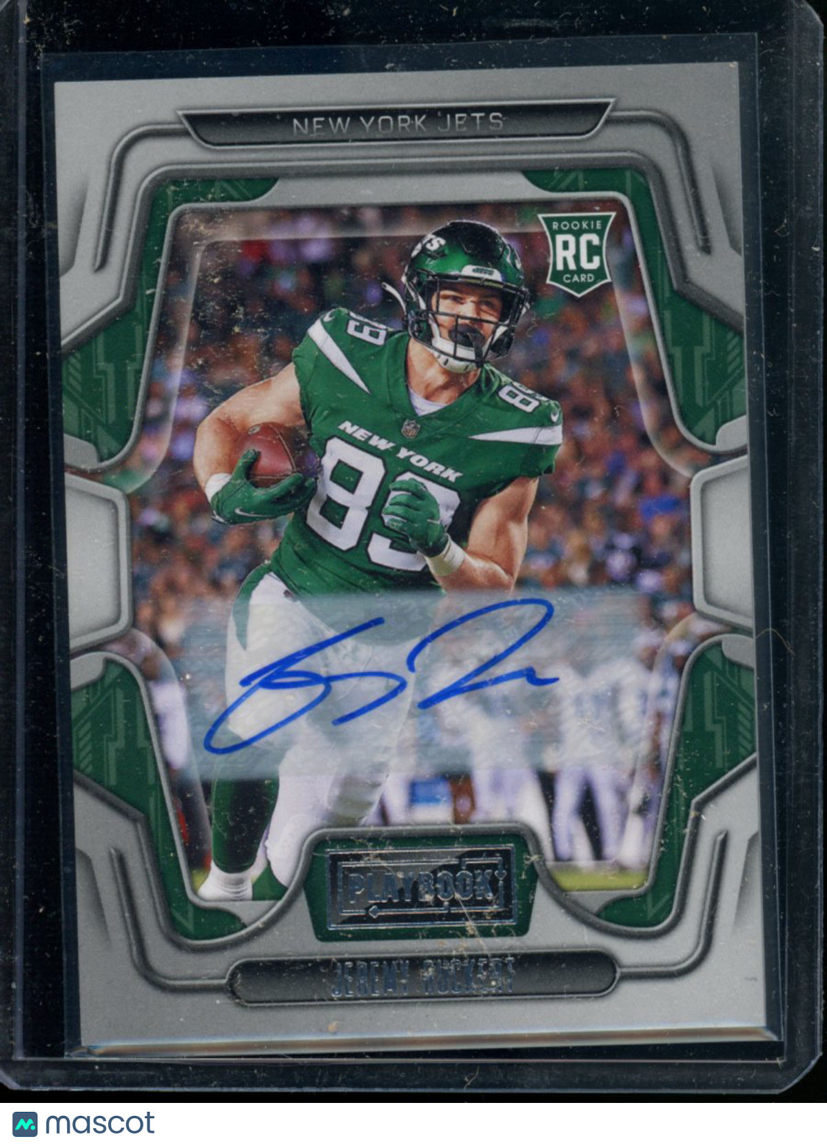 2022 Panini Playbook Jeremy Ruckert #154 Auto RC Football