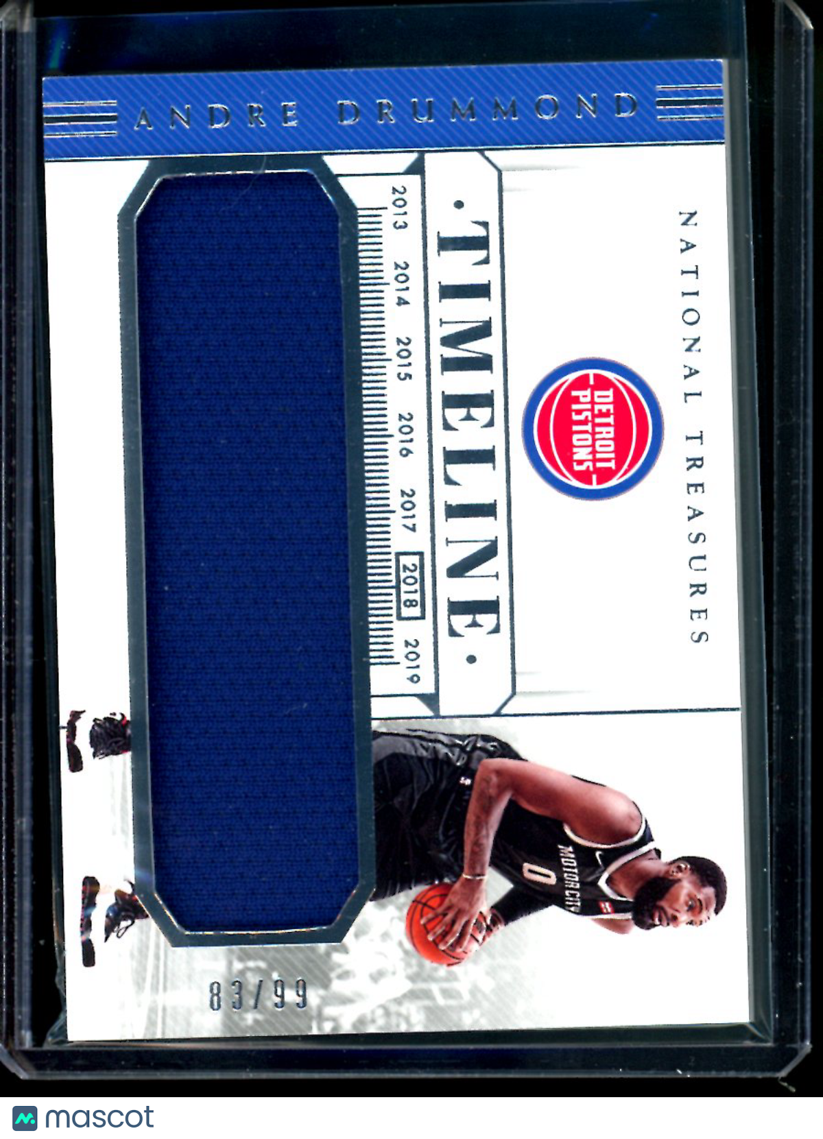 2018 Panini National Treasures Andre Drummond #TM-ADR Patch 83/99 Basketball