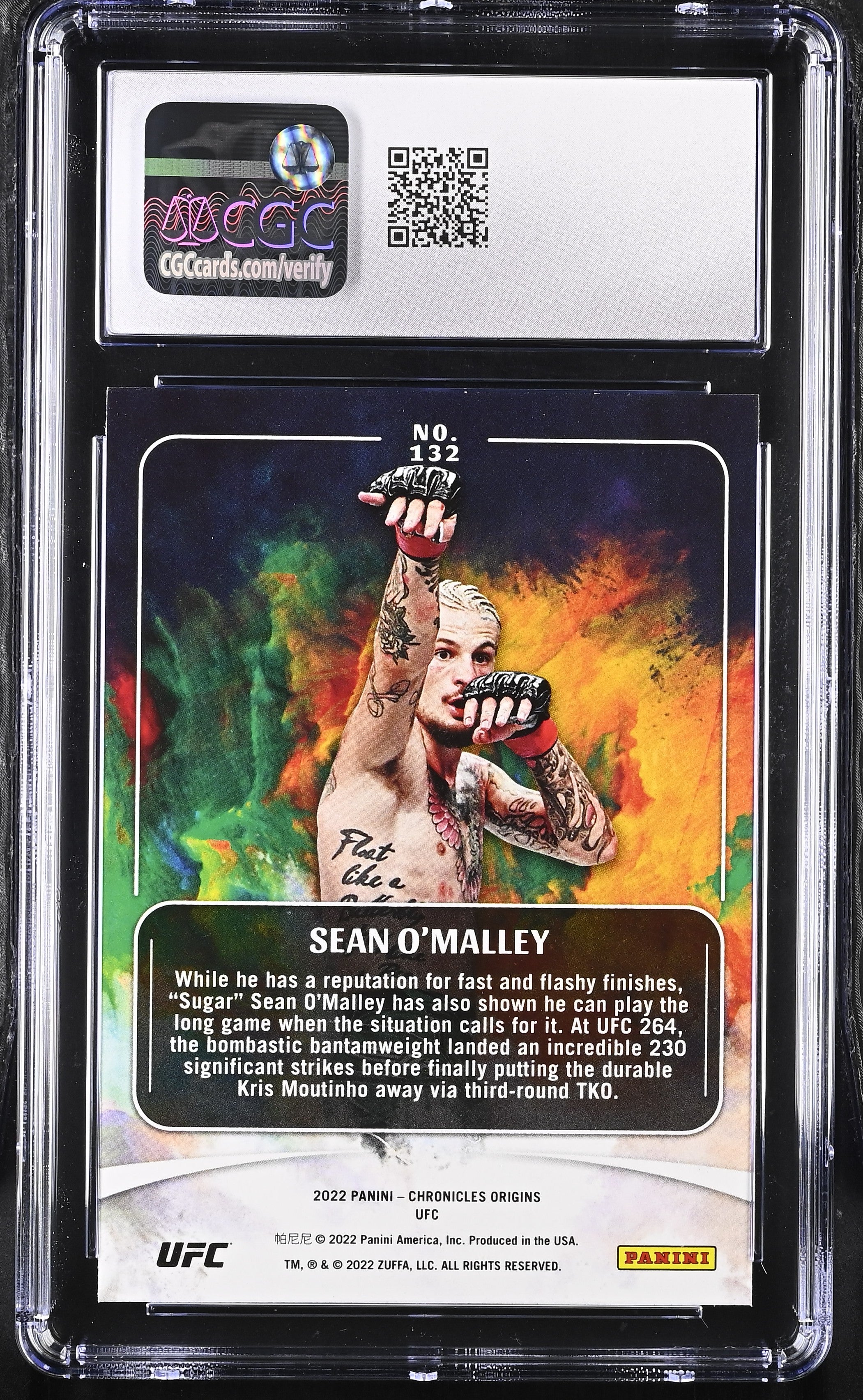 2022 Chronicles UFC Sean O'Malley #132 MMA CGC 9