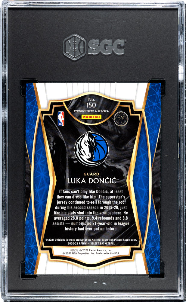 2020 Panini Select Luka Doncic #150 Blue Retail Basketball SGC 8.5