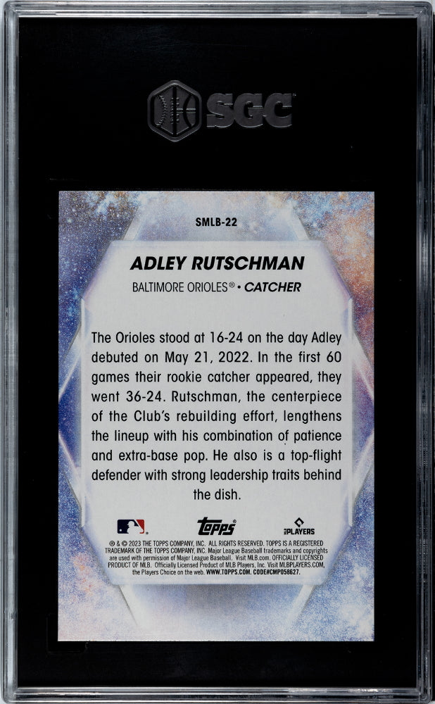 2023 Topps Adley Rutschman #SMLB-22 Stars Of MLB Baseball SGC 10