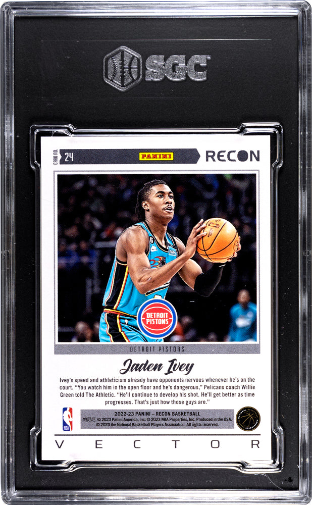 2022-23 Panini Recon Jaden Ivey #24 Vector Basketball SGC 9.5