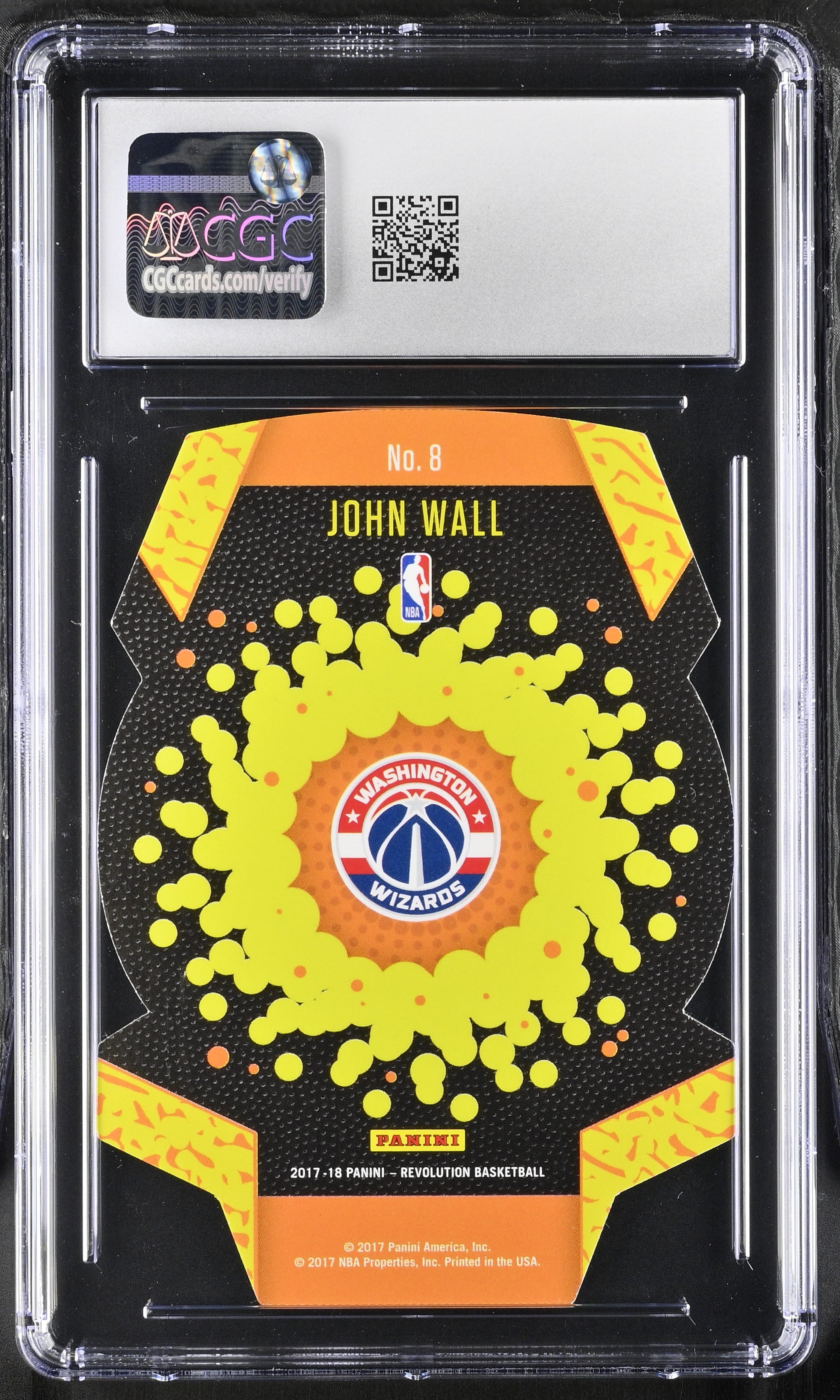 2017-18 Panini Revolution John Wall #8 Basketball CGC 9