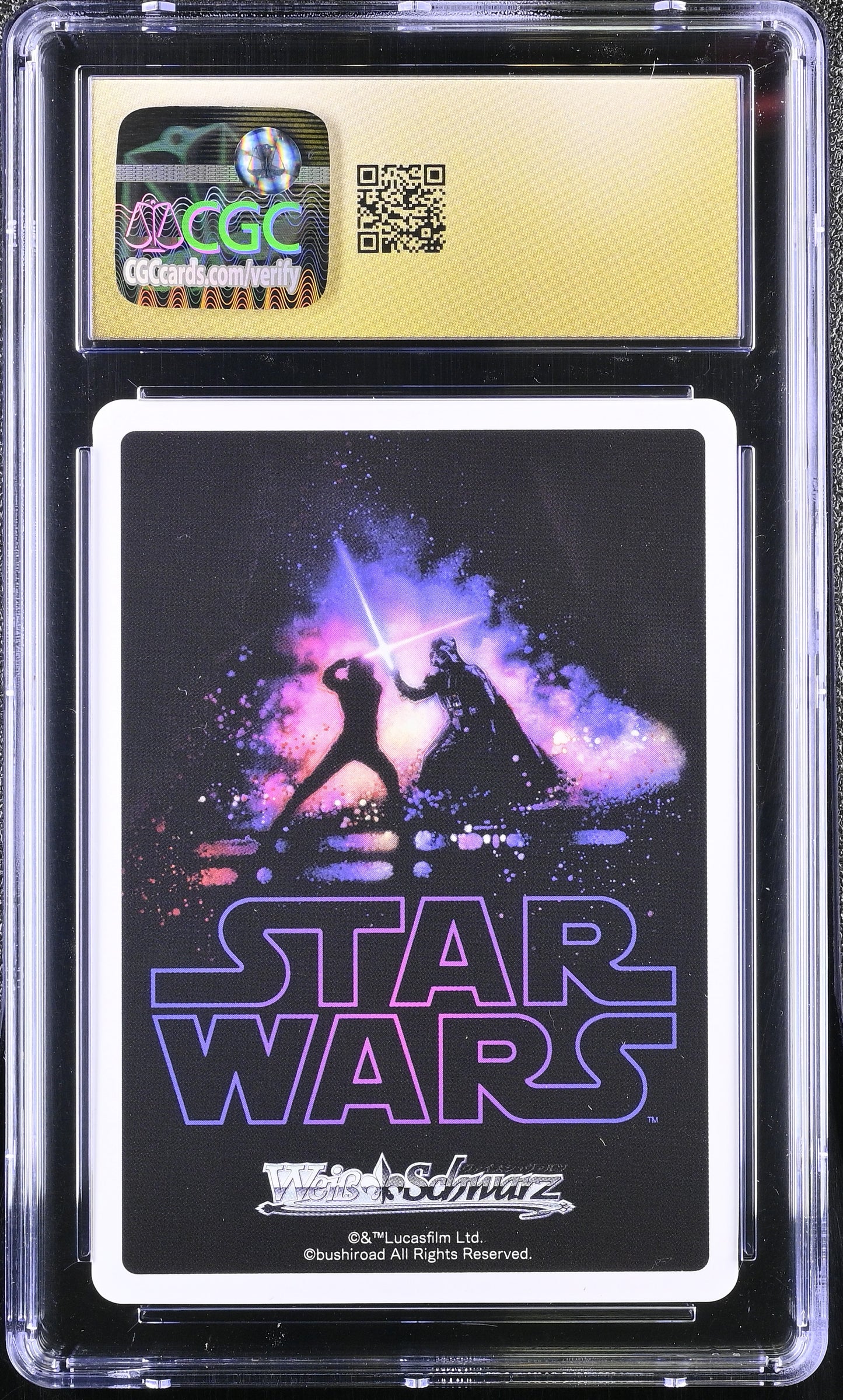 Weiss Schwarz Dark Side Darth Vader #S49-056 Japanese CGC 10 2017 STAR WARS