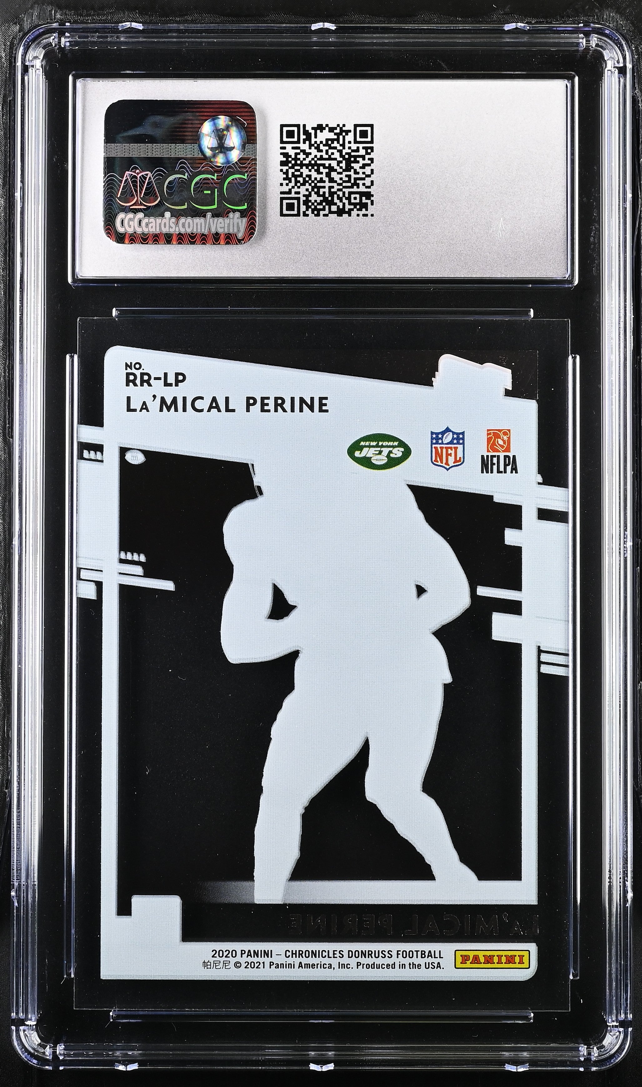 2020 Chronicles La'Mical Perine #RR-LP Rated Rookies Football CGC 9