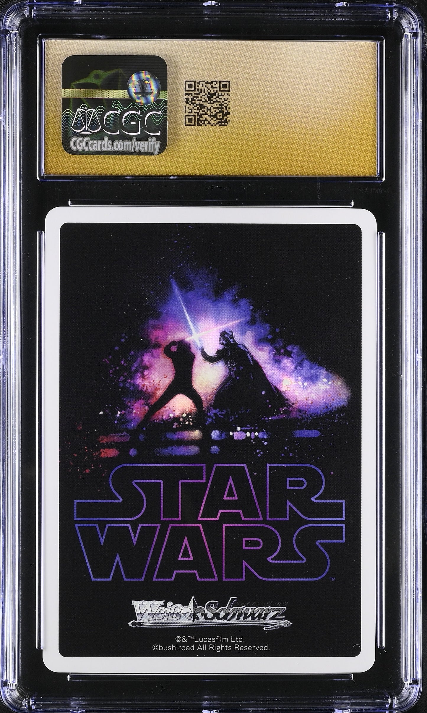 Weiss Schwarz Dark Side Darth Vader #S49-056 Japanese CGC 10 2022 Star Wars