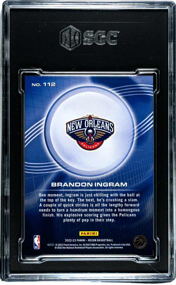 2022-23 Panini Recon Brandon Ingram #112 Holo Orange Basketball SGC 9.5