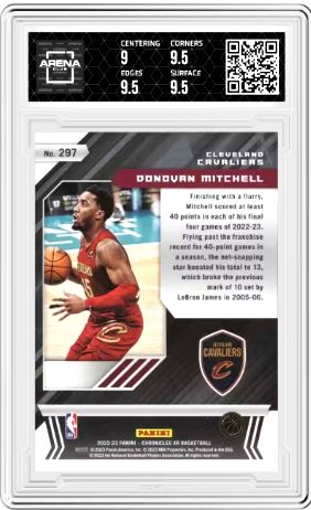 2022-23 Panini Chronicles Donovan Mitchell #297 XR Pink Basketball Arena Club 9