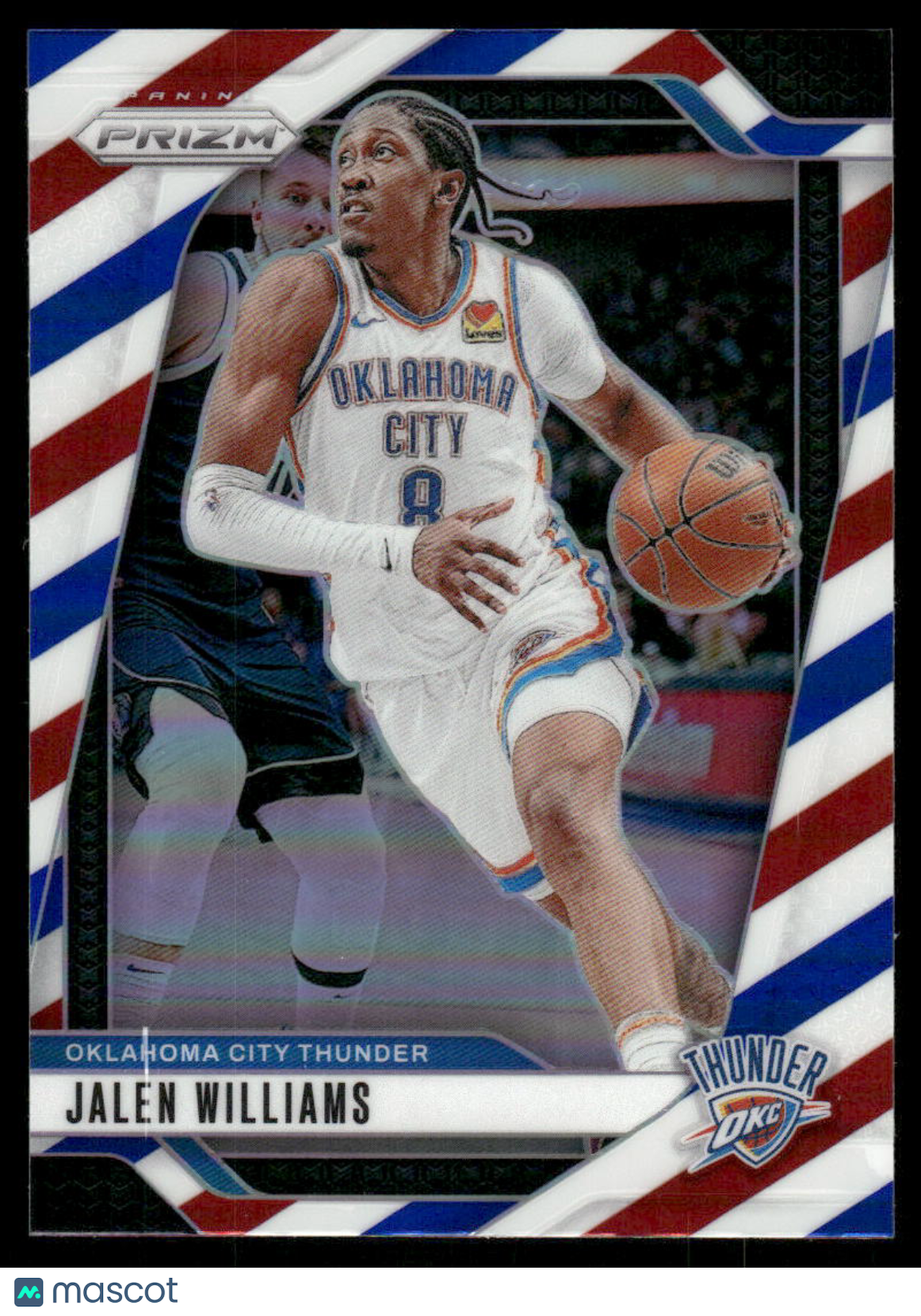 2024-25 Panini Prizm Basketball Jalen Williams #65 Red White Blue Basketball